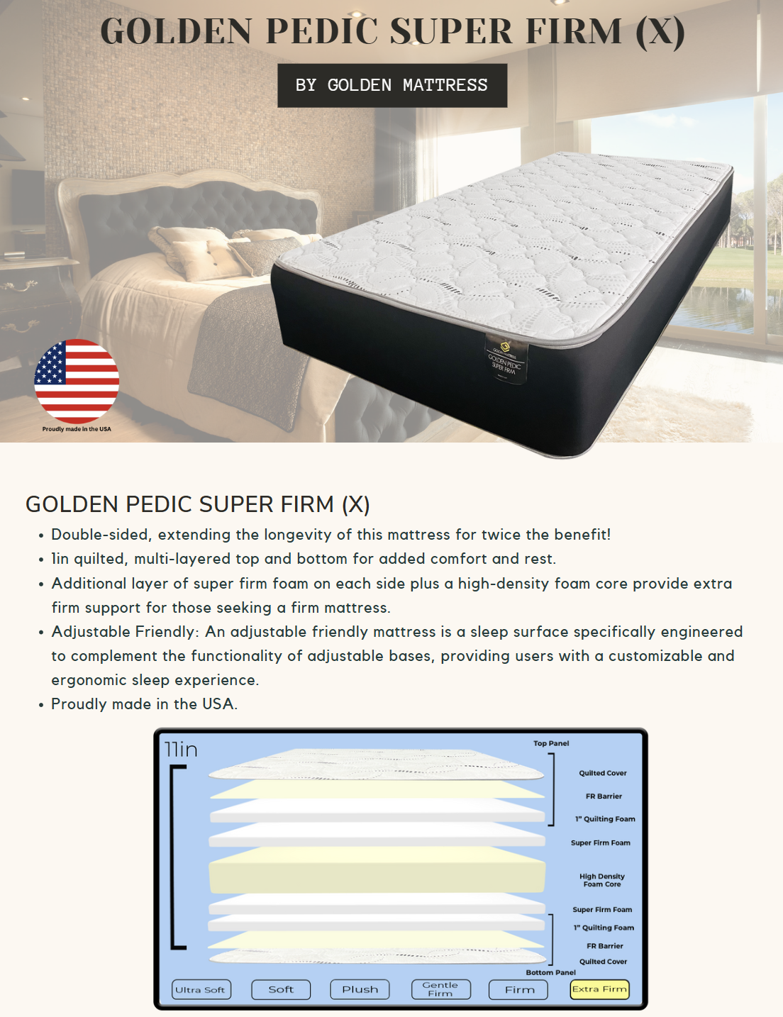 GOLDEN PEDIC SUPER FIRM