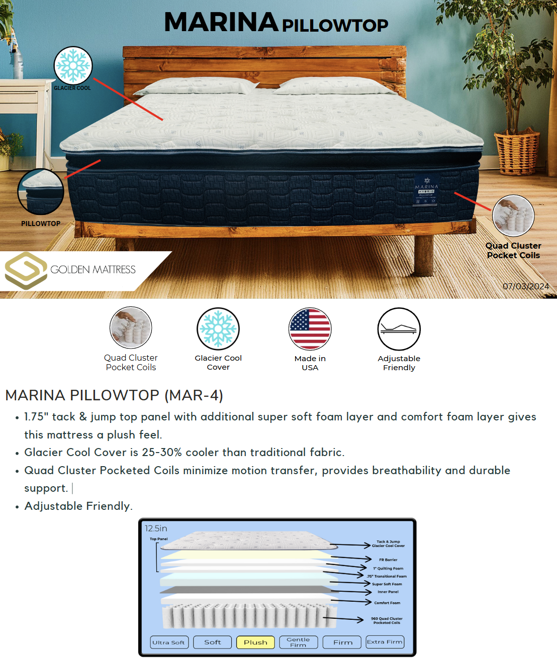 MARINA HYBRID PILLOWTOP
