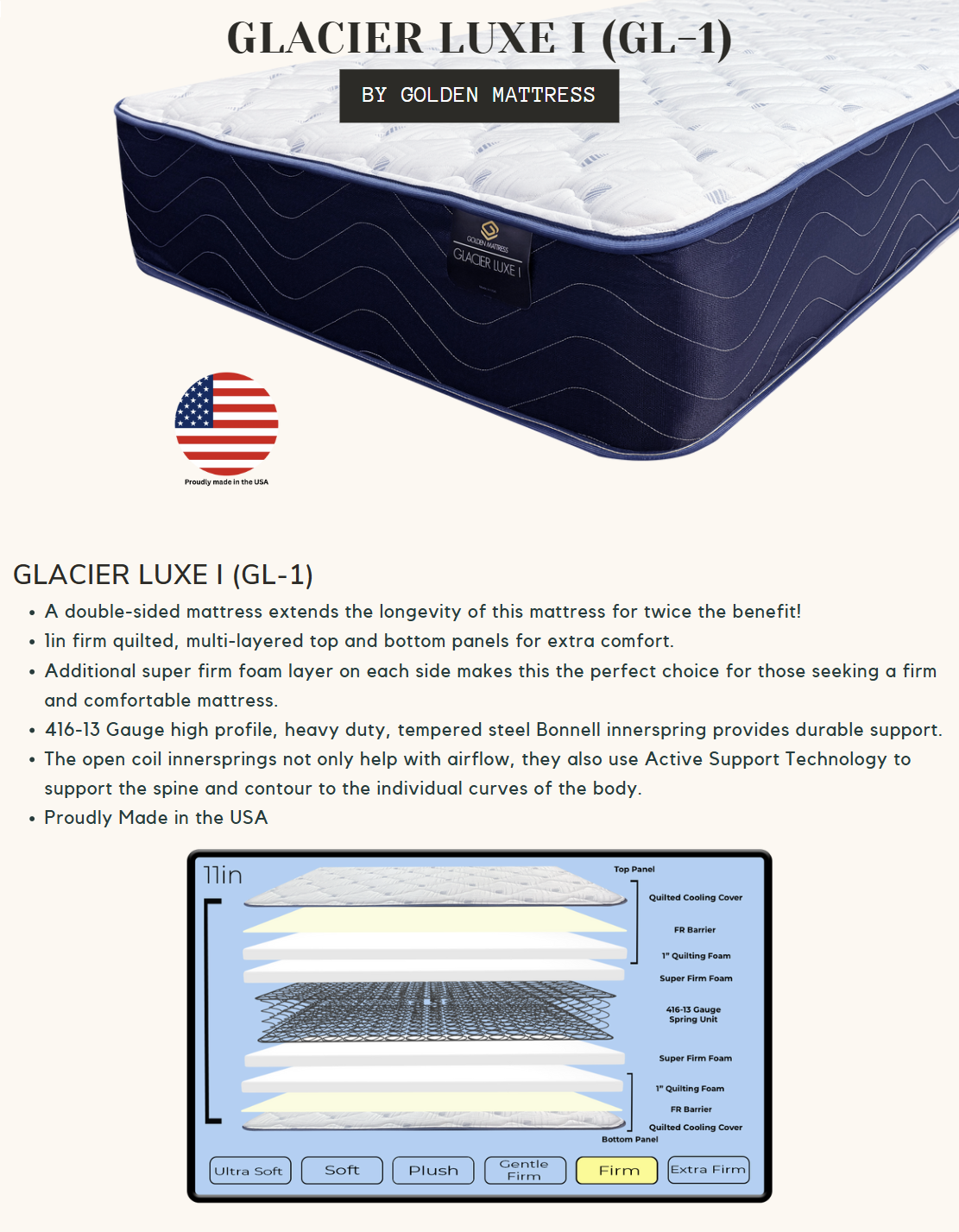 GLACIER LUXE FIRM