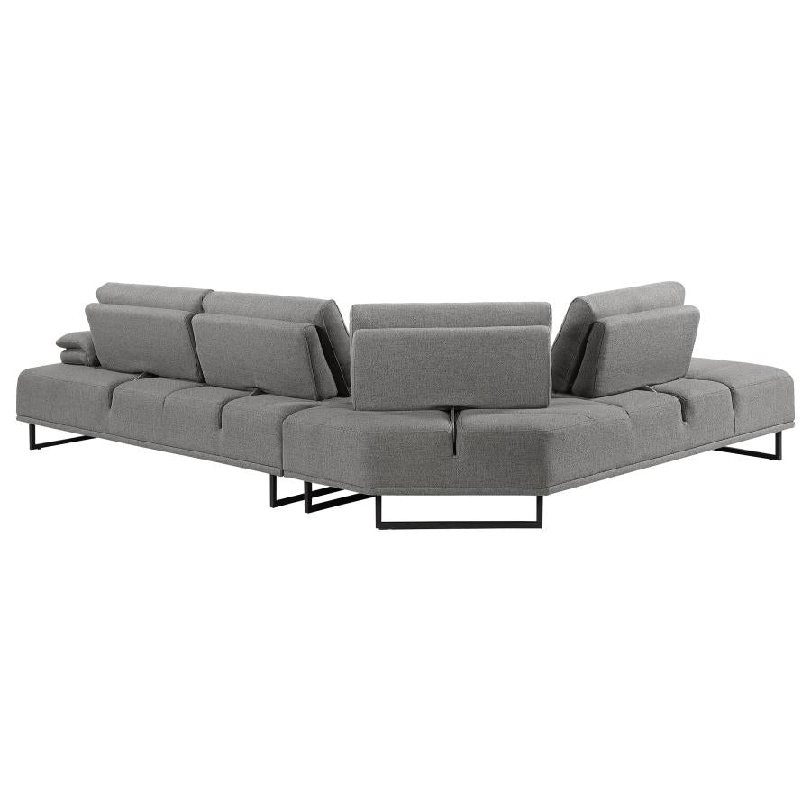 ARDEN 2-PIECE ADJUSTABLE BACK SECTIONAL TAUPE