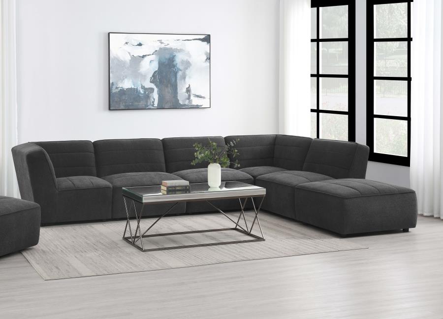 SUNNY UPHOLSTERED 6-PIECE MODULAR SECTIONAL