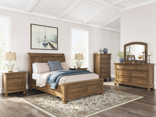 FEDDINGER STORAGE SLEIGH BEDROOM SET