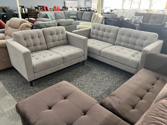 LAST YEAR SALE - FABRIC SOFA & LOVESEAT