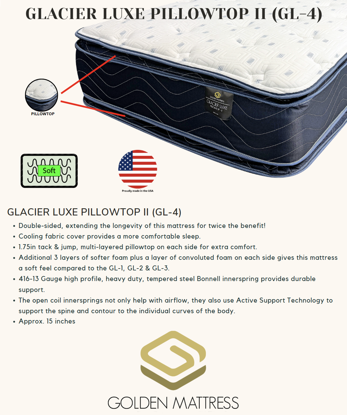 GLACIER LUXE PILLOWTOP